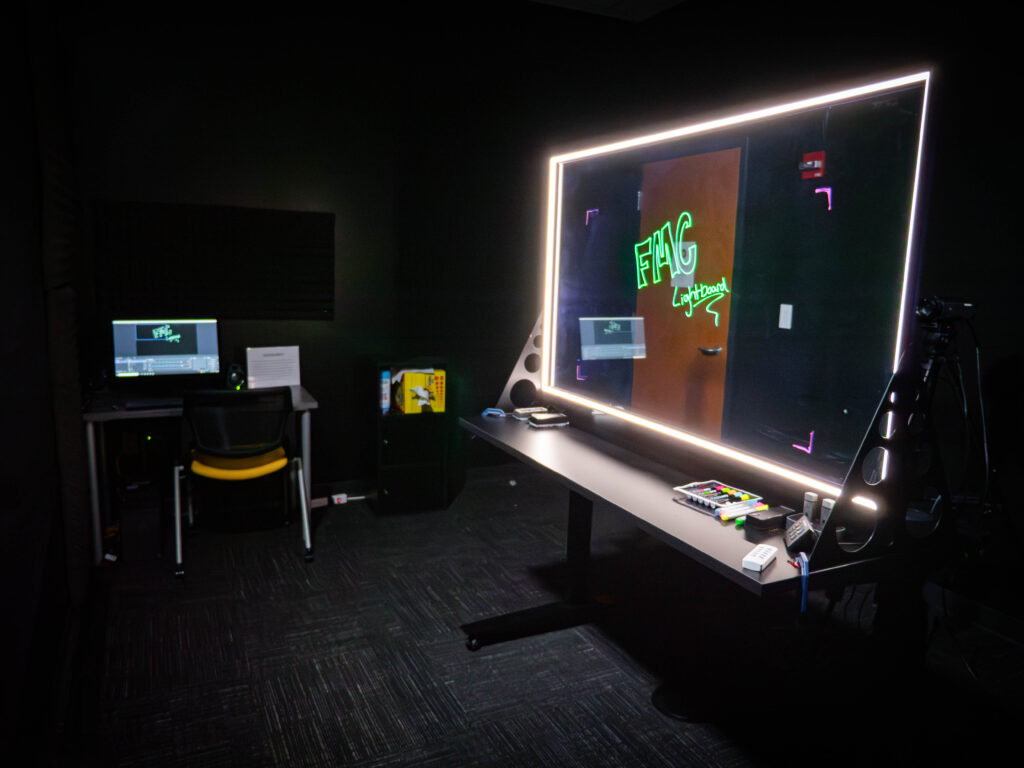 An Office-Space Lightboard Studio for Creating Professional Pre-Lecture  Videos with Increased Student Engagement